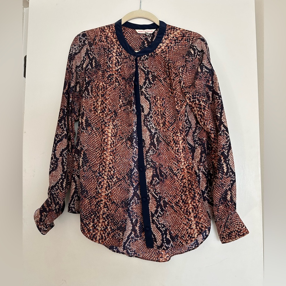 Rebecca Taylor silk shirt 100-% silk size 8